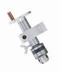 Heavy Duty Live Revolving Center Adjustable Wood Lathe Chuck with precision drill depth, sturdy alloy build for mini lathe use.