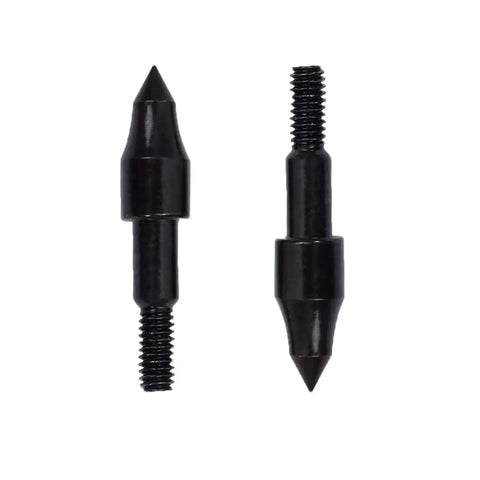 Pro Grade 100 Grain Field Points For Target Practice And Hunting Arrows, Stainless Steel Screw In Field Tips, visible front view.