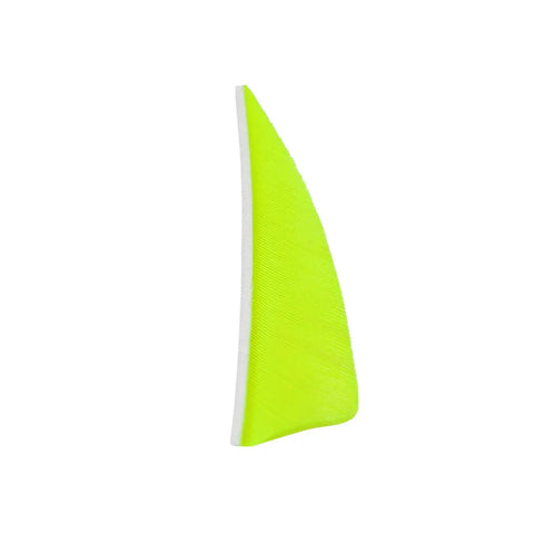 Archery Arrows Feathers 3 Inch Real Feathers Fletching With Shield Cut For DIY Hunting And Target Shooting Shafts 36 Pack Neon Yellow