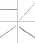 One-Eighth Inch A Style Keyway Broach Set Pro Grade High Speed Steel With Shim Manual Broaching Tool close-up view