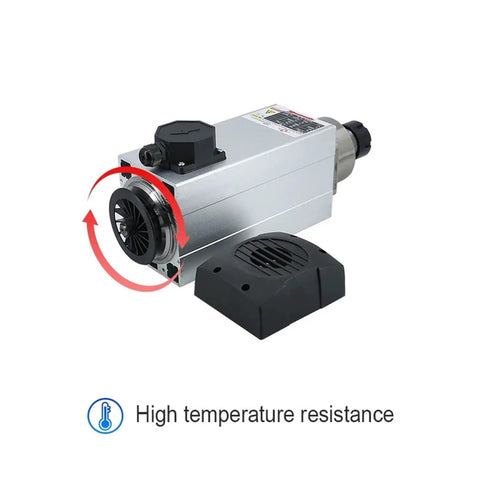 Air Cooled CNC Spindle Motor With Ceramic Ball Bearings 6 kW 220V 380V 400 to 800 Hz High Speed Milling Spindle For Machines