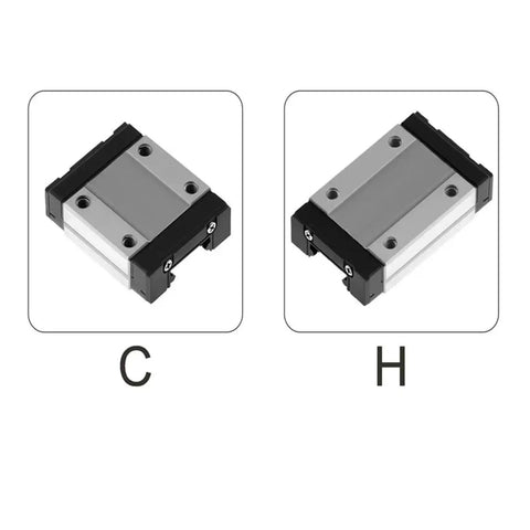 Compact 100mm To 500mm Linear Rail Slide With Black Carriage High Precision Guide 1 Piece H350mm Length Built For Go