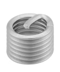 Close-up of a 304 stainless steel thread repair insert from 100 Piece 304 Stainless Steel Thread Repair Inserts Kit For M6 Screws M6x1.0x1.5D Wire Sleeve Style.