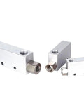 Three sizes of versatile pneumatic vacuum generator workhorse for negative pressure and air exhaust, compatible with CV 10HS to 30HS.