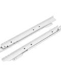 Full Extension Drawer Slides 12 Inch Quiet Glide Two Section Rails for Cabinets and Desks Tool Free Detachable Quick Release Latches