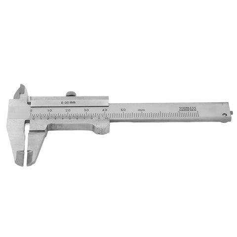 Vernier Caliper 0-50mm Precision Measuring Tool For Jewelry And Watches, Stainless Steel Body, Handy For Outer And Inner Diameters, Depths And Steps, Pro Grade DIY Toolbox Essential
