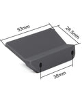 Rock Sliders Angled ESC Tray for Poizd LCG Chassis Comp Rigs 3D Printed Upgrade Parts With 12 Degree Tilt Mounts black resin