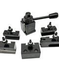 Quick Change Tool Post Wedge Set For Mini Lathe 6 To 9 Inch Swing, Steel Lathe Tool Holders, Six Piece Pro Grade Precision Ground Set