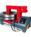 Heavy Duty Induction Bearing Heater With Slick Digital Touchscreen And Dual Temp Probes For Fast Action Install And Zero Metallurgical Stress, red and gray design, digital display, heating metal components.