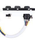Side view of HVAC Blower Motor Control Switch Replacement For Jeep TJ Wrangler 1999 Through 2004 with multi-color wires