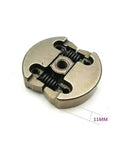 Thinking Process: 11mm metal clutch shoe assembly with spring and threaded center for 25cc mini bike engine