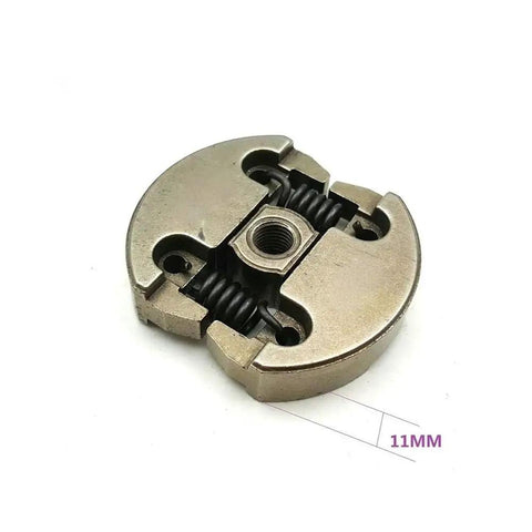 Thinking Process: 11mm metal clutch shoe assembly with spring and threaded center for 25cc mini bike engine