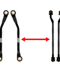 High Clearance Aluminum Link Set For TRX4M High Trail K10 F150 1/18 RC Crawler Upgrade CNC Bent Chassis Links Black Lightweight