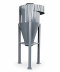 Heavy Duty Industrial Dust Collector For Factories And Workshops Large Commercial Air Filtration Rig with a painted steel drum on a sturdy metal stand.