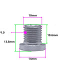 Rear Derailleur Screws For Road Bikes, Aluminum Alloy Hanger Bolts And Tail Hook Screws, DIY Friendly Install with 5mm Hex, 138mm Length