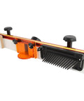 24 Inch Router Table Fence System With Feather Board Bit Guard Adjustable Stop Dust Port And Measuring Tape Aluminum View