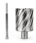 Oscarbide 2x2 annular cutter with 3/4 in Weldon shank, 2 in diameter and 2 in depth of cut; two-piece set