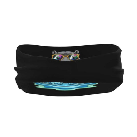 Sunglasses Inspired Sweatband Headband And Wristband Set For Workout And Sports Quick Dry Polyester Lightweight Breathable Fabric Keeps Forehead