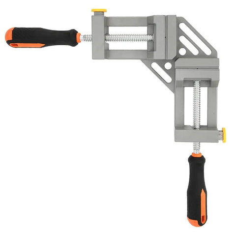 Heavy Duty Right Angle Clamp 90 Degree Corner Clamping Tool for Woodworking and Metal Frames with Double Handle Aluminum Die Cast Body