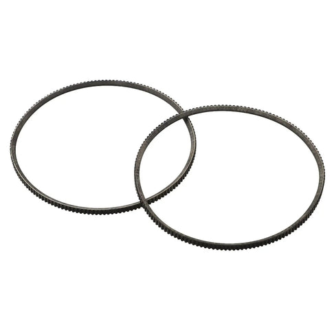 Two Pack 5M375 Lathe Drive Belt For WM210V Mini Lathe With 38mm Bore, polyurethane heavy duty motor belt replacement displayed
