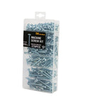 Assorted Machine Screws Kit 370 Pcs Fully Threaded Phillips Drive Eight By One Half Inch To Eight By Two Inch Zinc Coated