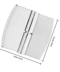 Self Closing Door Hinges Stainless Steel Spring Loaded Adjustable Tension Heavy Duty Hardware for Public Restrooms