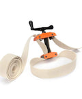 Workhorse Heavy Duty Canvas Band Clamp, 10 Foot Length, 2 Inch Wide Industrial Grade Tool with dual self-locking mechanisms shown.