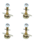 Four Pack Heavy Duty Metal Rocking Chair Bearing Screws M8 X 55mm Furniture Connector Kit, steel rocker pins for smooth swivel action.