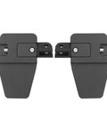 CNC Aluminum Front Foot Pegs For Rebel 1100 Motorcycle with Wide Footrests, black adjustable highway peg mount kit shown