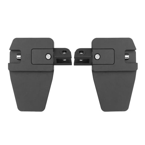 CNC Aluminum Front Foot Pegs For Rebel 1100 Motorcycle with Wide Footrests, black adjustable highway peg mount kit shown
