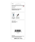 Back packaging of Kuru Toga Mechanical Pencil Starter Kit 0.7mm HB2 Lead with Rotating Tip Mechanism, showing features and barcode.