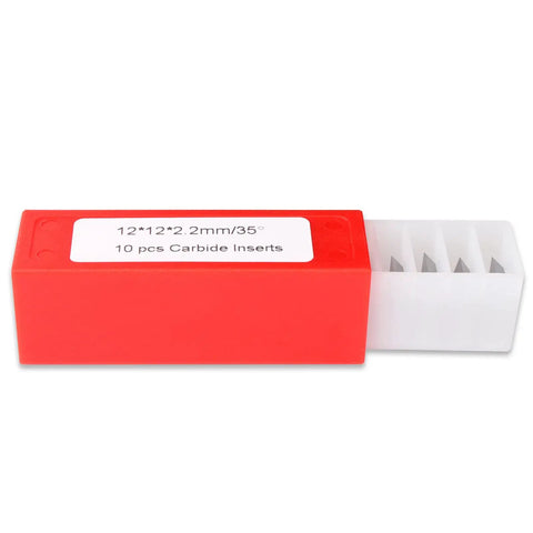 Straight Up 12X12X2.2Mm Square Corner Tungsten Carbide Turning Inserts With Rock Solid 35 Degree Angle And Dang Sharp Four Edge Geometry For Heavy Duty Metal Cutting Projects