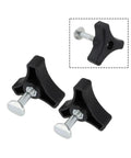Top Quality Plastic Lawn Mower Handle Screw Nut Heavy Duty Wear Resistant Triple Cornered Triangle Knob Kit Grip Replacement Parts For Easy Fixes black PP steel 6x6x2cm mower handle knob