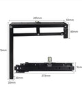 Built Tough Folding Shelf Bracket Set Carbon Steel Soft Close Hinge For Stools And Cupboards Heavy Duty smooth glide bracket dimensions 285x373mm
