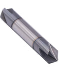 Solid Carbide Chamfer End Mill 4 Flute 90 Degree Chamfer Double End AlTiN Coated 3/8 Inch Cutting Diameter 3/8 Inch Shank