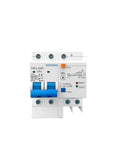 Main Switch Residual Circuit Breaker Loaded With Instant Overload Shutoff with blue buttons and clear markings for easy operation.