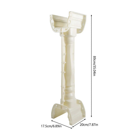 35.04 Inch Long Roman Column Mold For Concrete And Plaster Casting Durable ABS Balustrade Railing Pillar Form standing view