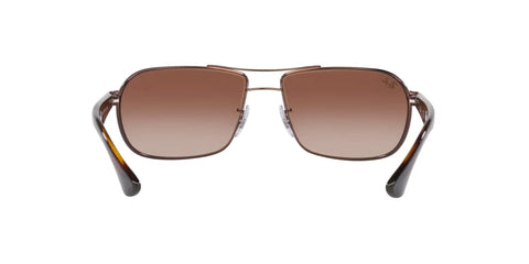 Rectangular Sunglasses With Brown Frame And Brown Gradient Lenses, 62mm Wide, Everyday Wear, UV Protection, Timeless Style For Men And Women