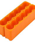 Heavy Duty 6-Station Adjustable Battery Welding Clamp Fixture Holder For Lithium Cells With Durable Industrial Plastic Build And Secure Grip, orange holder