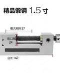 Tilting Precision Angle Vise For Drill Press And Milling Machine Fixture 2 Inch Bench Vise, aluminum construction with dimensions labeled.