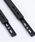 Heavy Duty Ball Bearing Drawer Slides For Cabinets And Furniture, black steel pair with mounting slots