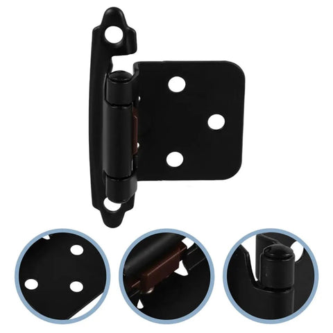 Heavy Duty Self Closing Door Hinges For RV Cabinets And Camper Doors With No Fuss Semi Concealed Half Overlay Design Steel Construction