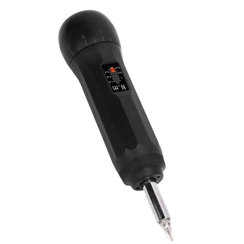 Jiawu Preset Torque Wrench 0.2-1.2Nm Precision Torsion Tool With S2 Bit Set showing black design, adjustable torque settings for bike repair.
