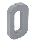 Gray Heavy Duty ABS Refrigerator Lock With Double Finger Buttons for childproofing, showing solid body with durable design.