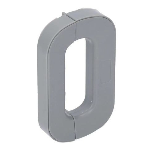 Gray Heavy Duty ABS Refrigerator Lock With Double Finger Buttons for childproofing, showing solid body with durable design.