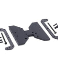 Carbon Fiber And Delrin Chassis Skid Plate And Transmission Plate For One Tenth RC Crawler Capra 1.9 UTB Upgrade Parts with screws