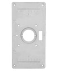 Top Shelf Aluminum Router Table Insert Plate For Butter Smooth Woodworking Cuts No Sweat Install Totally Bulletproof Build Shiny Silver Finish, 235x120x8mm size.