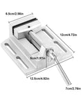 2.5 Inch Drill Press Vise Heavy Duty Metalworking Clamp With Stable Guiding Rods, Precision Milling Vise dimensions and features