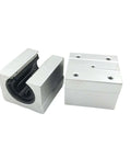 High Precision SBR Linear Guide Rail Kit For CNC And 3D Printers Featuring Smooth Sliding Blocks With Zero Stick Slip Effect In Sbr10 12 16 20 25 30 Sizes For Stable Motion, aluminum block close-up