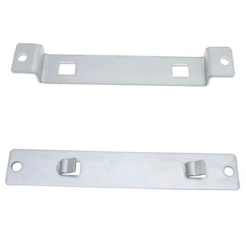 Two Pack Galvanized Bird House Mounting Brackets With Eight Screws Sturdy Rustproof Bird House Hanger For Secure Nesting Boxes And Feeders Easy Install Weatherproof Outdoor Design